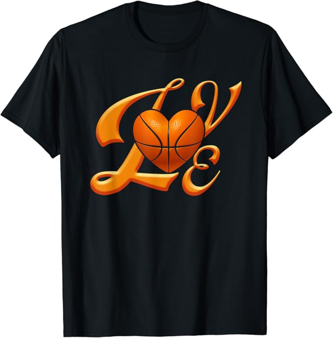 Love Basketball T Shirt For Women Girls Cute Basketball Tee Amazon.co